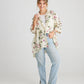Teddie Linen Shirt. Vanilla Rose