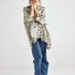 Teddie floral linen shirt. Natural