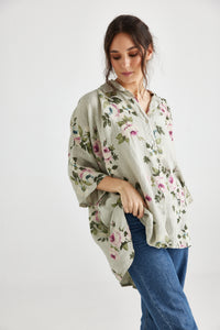 Teddie floral linen shirt. Seamist