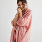 Teddie Linen shirt. Coral pink.