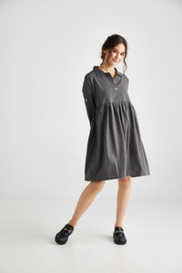 Trelise dress. Charcoal
