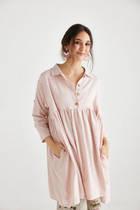 Trelise Dress.  Blush Pink.