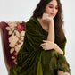 Florentine Velvet Coatdress. Moss