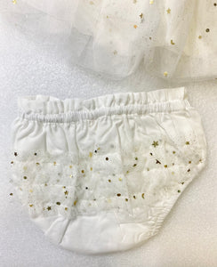 Twinkle Twinkle Little Star Baby dress. Ivory tulle.