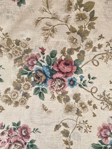 In Bloom Teatowel. Blue and Pink Rose Posy