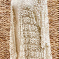 Cordelia Vintage lace coat. Stone