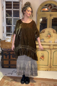 Serendipity lace Maxi skirt.  Peppercorn.