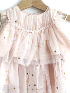 Twinkle Twinkle Little Star Baby dress. Ivory tulle.