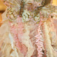 Vintage Velvet Butterflies. pack of 3 . Pink