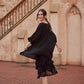 Evangeline lace slip/dress. Ebony