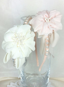 Tilley Headband Pearls and Flower.