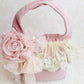 velvet and flower doorstop.. decorative doorstop.