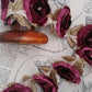 velvet rose trim. iron on rose trim.