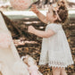 Sugar Plum Baby lace dress. Ivory