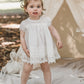 Sugar Plum Baby lace dress. Ivory