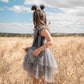Clara ballerina dress. Vintage Blue