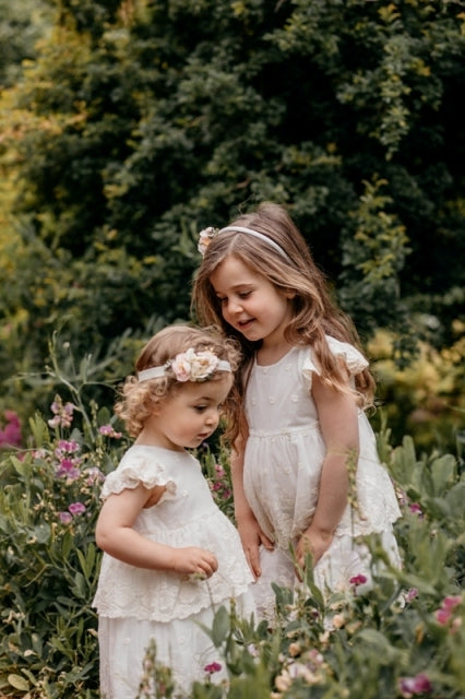 Blossom Baby Lace dress. Cream