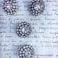 Vintage glittery button set of 4