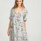 Abigail Coat dress Blush Pink Floral