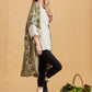 Abigail Floral Linen coatdress . Olive