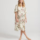Audrey Linen Dress. Cream