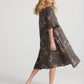 Audrey Linen Dress. Charcoal