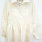 Charlotte Vintage lace shirt dress. Antique cream