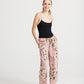 Eva Floral Linen Pants, Antique Rose