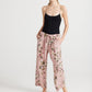 Eva Floral Linen Pants, Antique Rose