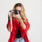 Fifi Linen jacket. Chilli
