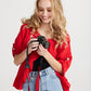 Fifi Linen jacket. Chilli