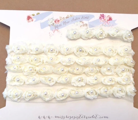 ROSEBUD PEARL TRIM CREAM