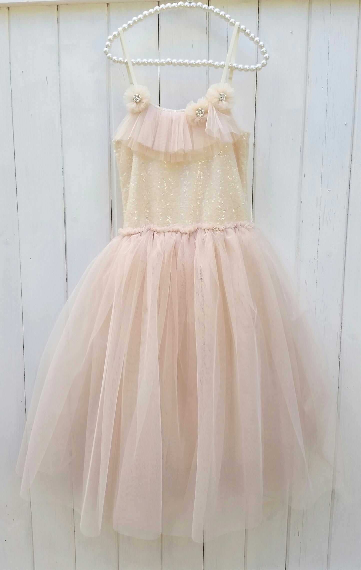 Giselle tutu dress. peach.