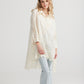 Gwendolyn long lace shirt. Cream