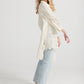 Gwendolyn long lace shirt. Cream