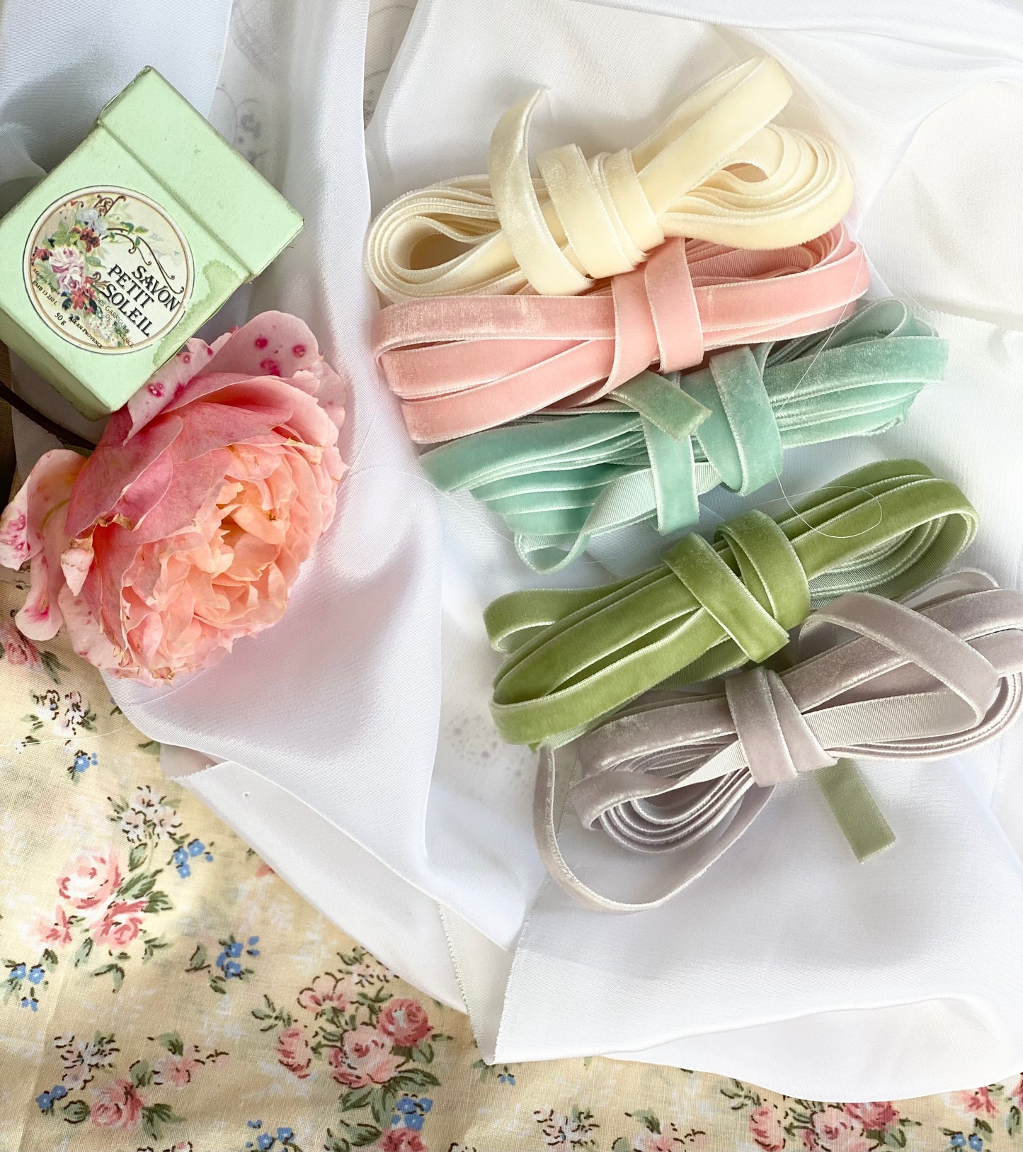 Spring Garden Pastel Ribbon collection