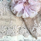 Vintage rose lace. Pale antique