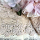 Vintage rose lace. Pale antique