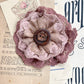 Lacey flower brooch. Dusty Pink and Antique Autumn