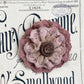 Lacey flower brooch. Dusty Pink and Antique Autumn