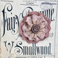 Lacey flower brooch. Dusty Pink and Antique Autumn