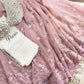 wide Vintage lace. Deep dusty vintage Pink