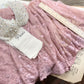wide Vintage lace. Deep dusty vintage Pink