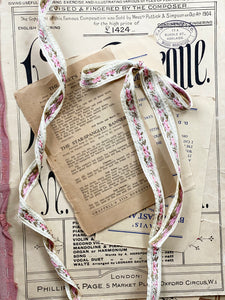 Vintage floral ribbon. 3 meters