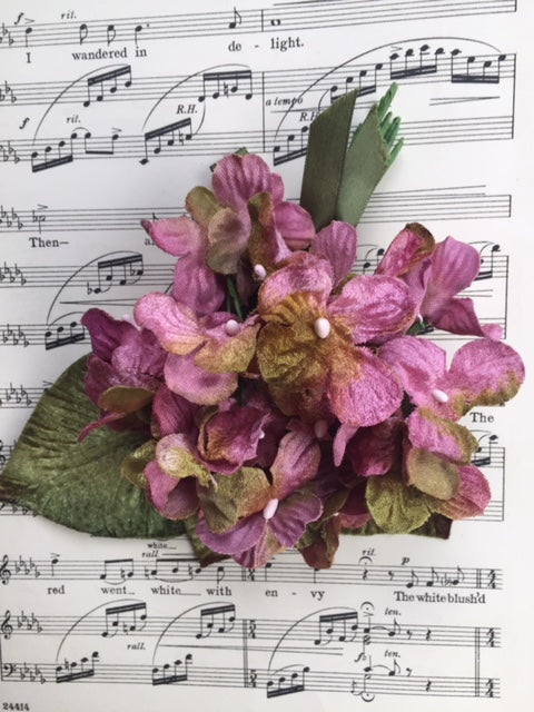 hydrangea posy ...lilac rose