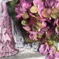 Velvet hydrangea posy Lilac Rose.