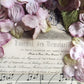 Velvet hydrangea posy pale vintage mauve