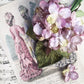 Velvet hydrangea posy pale vintage mauve
