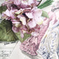Velvet hydrangea posy pale vintage mauve