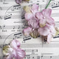 Velvet hydrangea posy pale vintage mauve